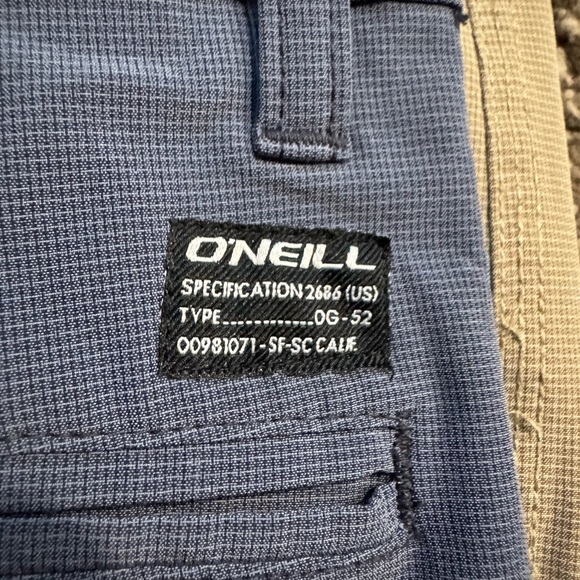 O'Neill Men's Hybrid Shorts - Vibrant Red, Classic Tan, Cool Gray Bundle - Picture 2 of 16